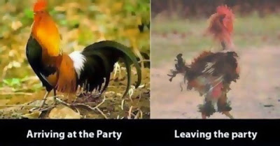 imágenes graciosas del antes y el después de una fiesta