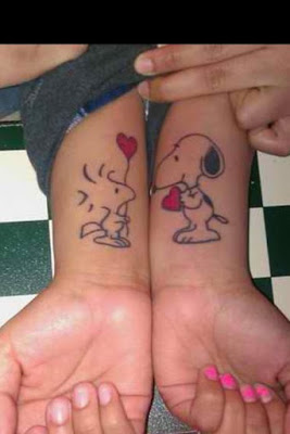 tatuajes originales amigos snoopy