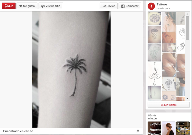 ideas para tatuajes pequeños palmera