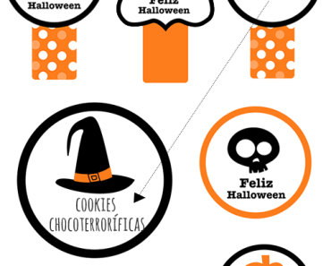Etiquetas de Halloween para imprimir