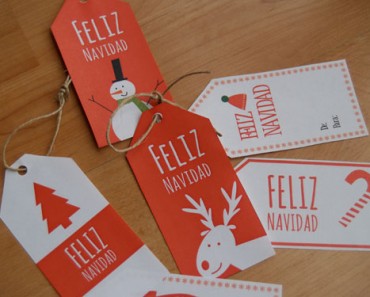 Etiquetas de navidad para imprimir