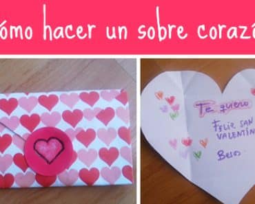 Cómo hacer un sobre en forma de corazón