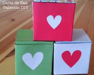 Cajas de papel para San Valentín