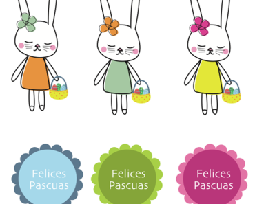 Pascua: dibujos de conejitos para imprimir
