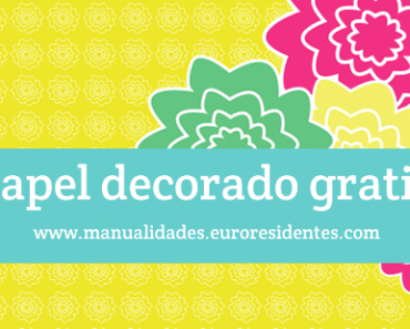 Papel decorado con flores