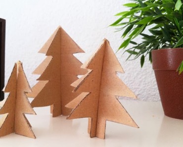 Cómo hacer un árbol para Navidad de cartón