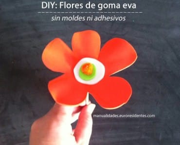 Flores de goma eva fáciles