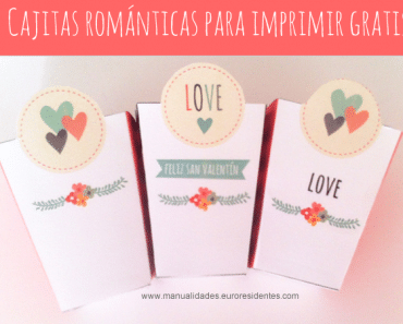 Cajas románticas para imprimir