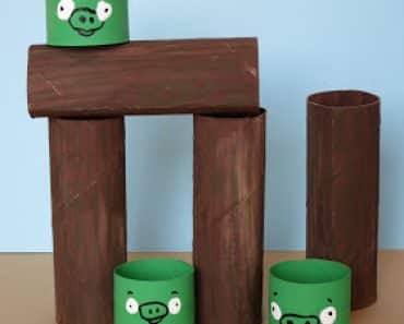 Juegos en casa divertidos con rollos de papel