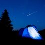 lluvia estrellas acampada