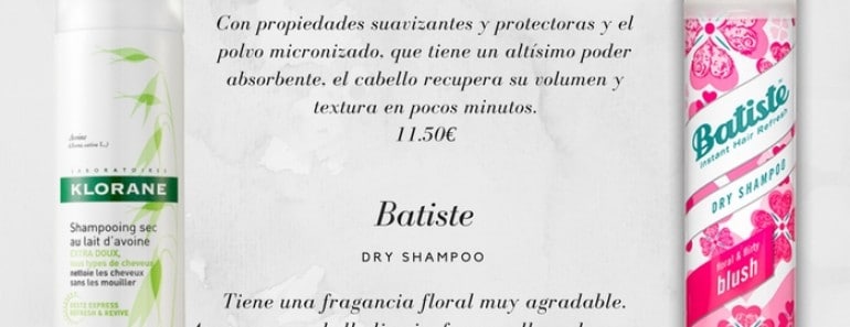 Tu nuevo aliado: el champú en seco o dry shampoo