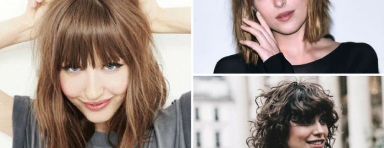 8 tipos de flequillo para 4 tipos de rostro