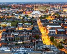 Liverpool city and the Metropolitan Cathedral