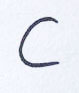 Grafología Inductiva Alfabética letra C mayúscula caligráfica