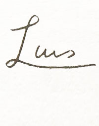 Grafología Inductiva Alfabética letra L mayúscula caligráfica