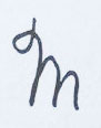 Grafología Inductiva Alfabética letra B mayúscula caligráfica