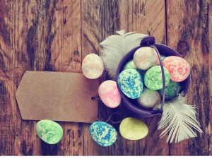 Cómo pintar huevo de pascua efecto marmolado