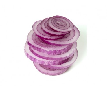 rodajas de cebolla morada