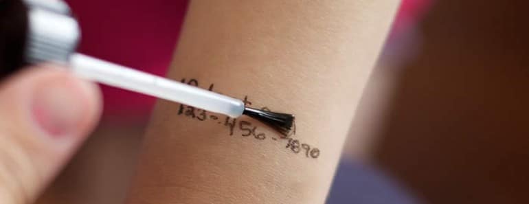 Tatuaje temporal de seguridad para niños