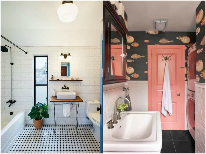 15 ideas originales para decorar paredes de baños - Decoracion en el hogar