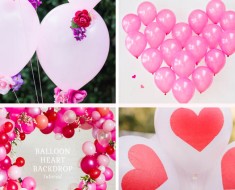 Ideas fáicles para decorar con globos San Valentín