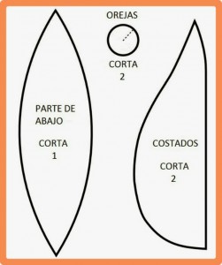 Plantilla ratón de juguete