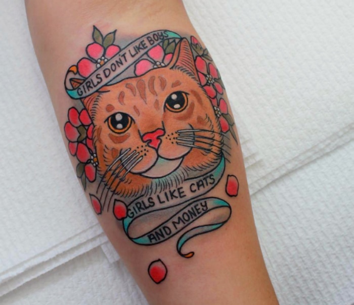 Tatuaje gato