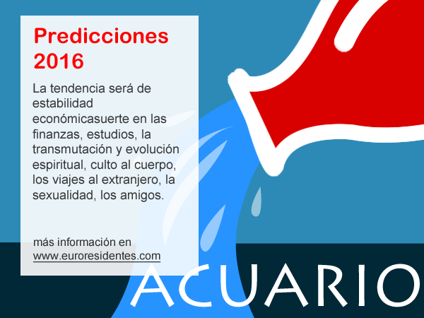 Predicción 2016 Acuario