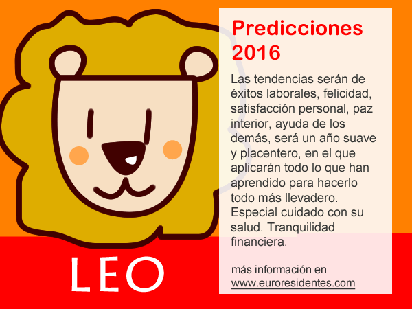 Predicción 2016 Leo