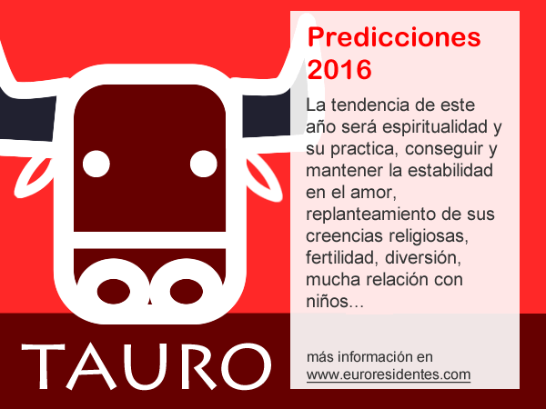 Predicción 2016 Tauro