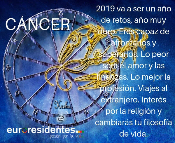 PREDICCIONES 2019 PARA TODOS LOS SIGNOS Cancer-2019
