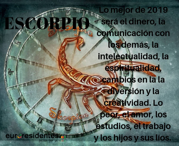 PREDICCIONES 2019 PARA TODOS LOS SIGNOS Escorpio-2019