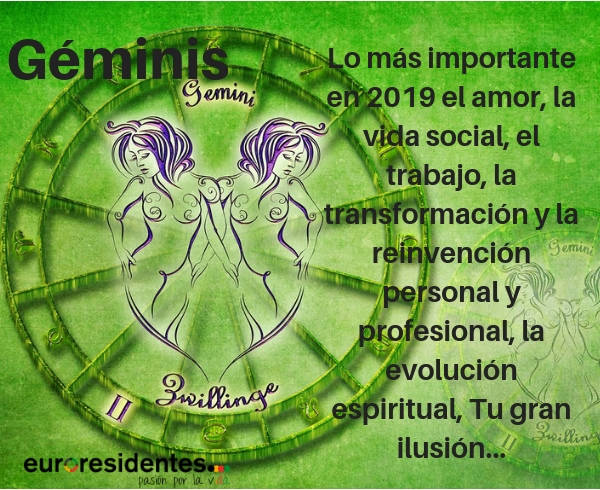 PREDICCIONES 2019 PARA TODOS LOS SIGNOS Geminis-2019