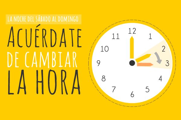 Cambio de hora verano