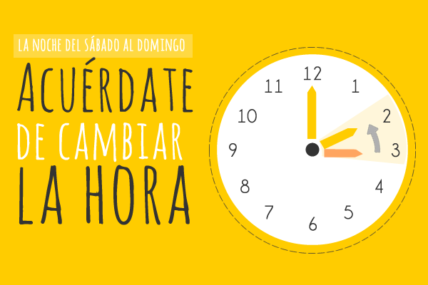 Cambio de hora otoño