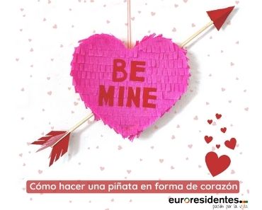 Cómo hacer una piñata con forma de corazón