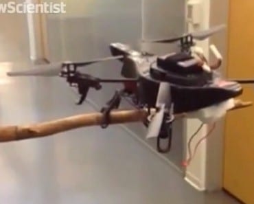 Un nuevo dron con patas puede posarse, ver y caminar como un pájaro