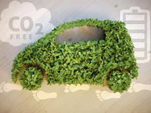 coche con combustible de hidrógeno