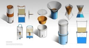 diseño del soporte para el filtro