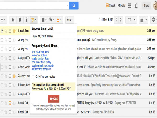 gmail snooze feature mobile gmail snooze feature mobile