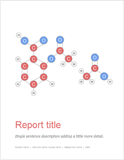 Plantilla "Student report" de Google Docs