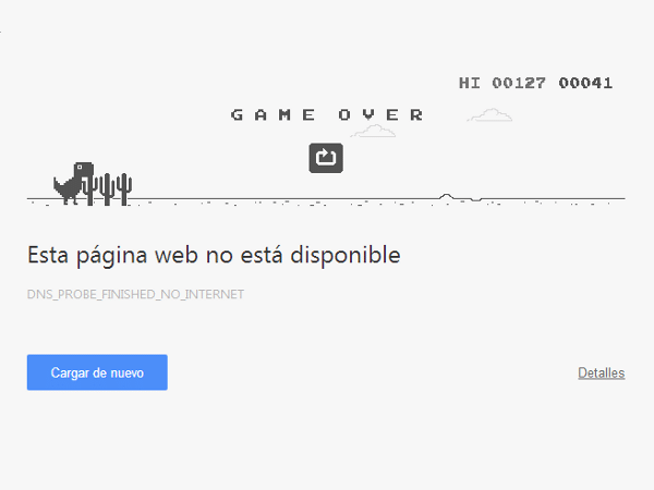 Hay un juego oculto en el navegador Chrome