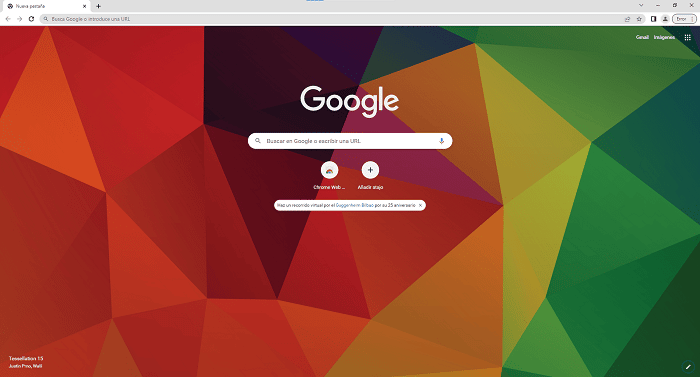 personalizar fondo de google