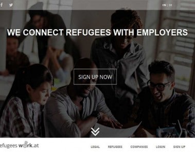 Plataforma web de empleo para refugiados, Refugees Work