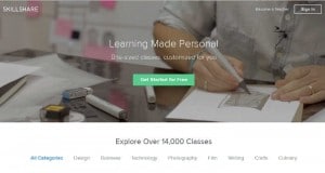 Sitios para aprender cosas nuevas en internet: Skillshare