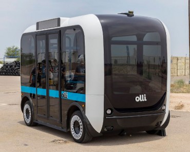 Olli, un minibus eléctrico autónomo impreso en 3D