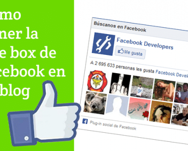 Cómo poner facebook en el blog