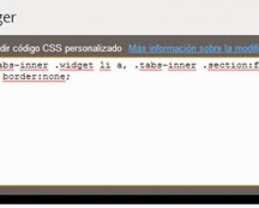 Cómo modificar el menú de blogger