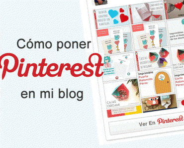 Cómo poner Pinterest en tu blog