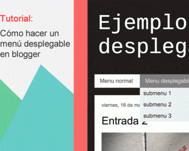 Tutorial: Menú desplegable para blogger